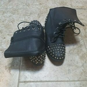 Studded Combat Boots